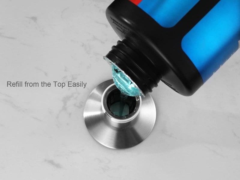 AguaStella ASF026BN Built in Soap Dispenser Brushed Nickel for Kitchen Sink with Soap Bottle Countertop Pump - Image 5